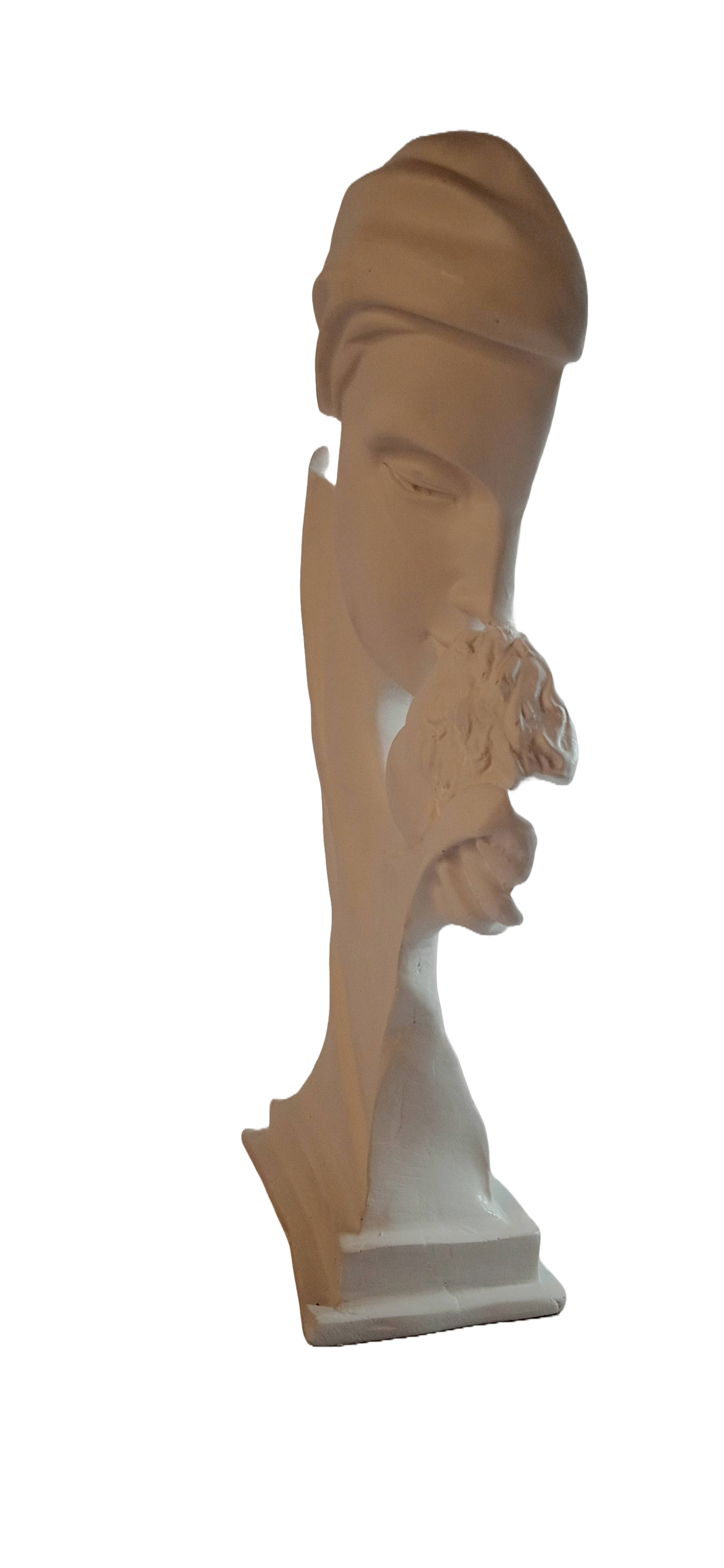 Elegant Mother and Child Sculpture