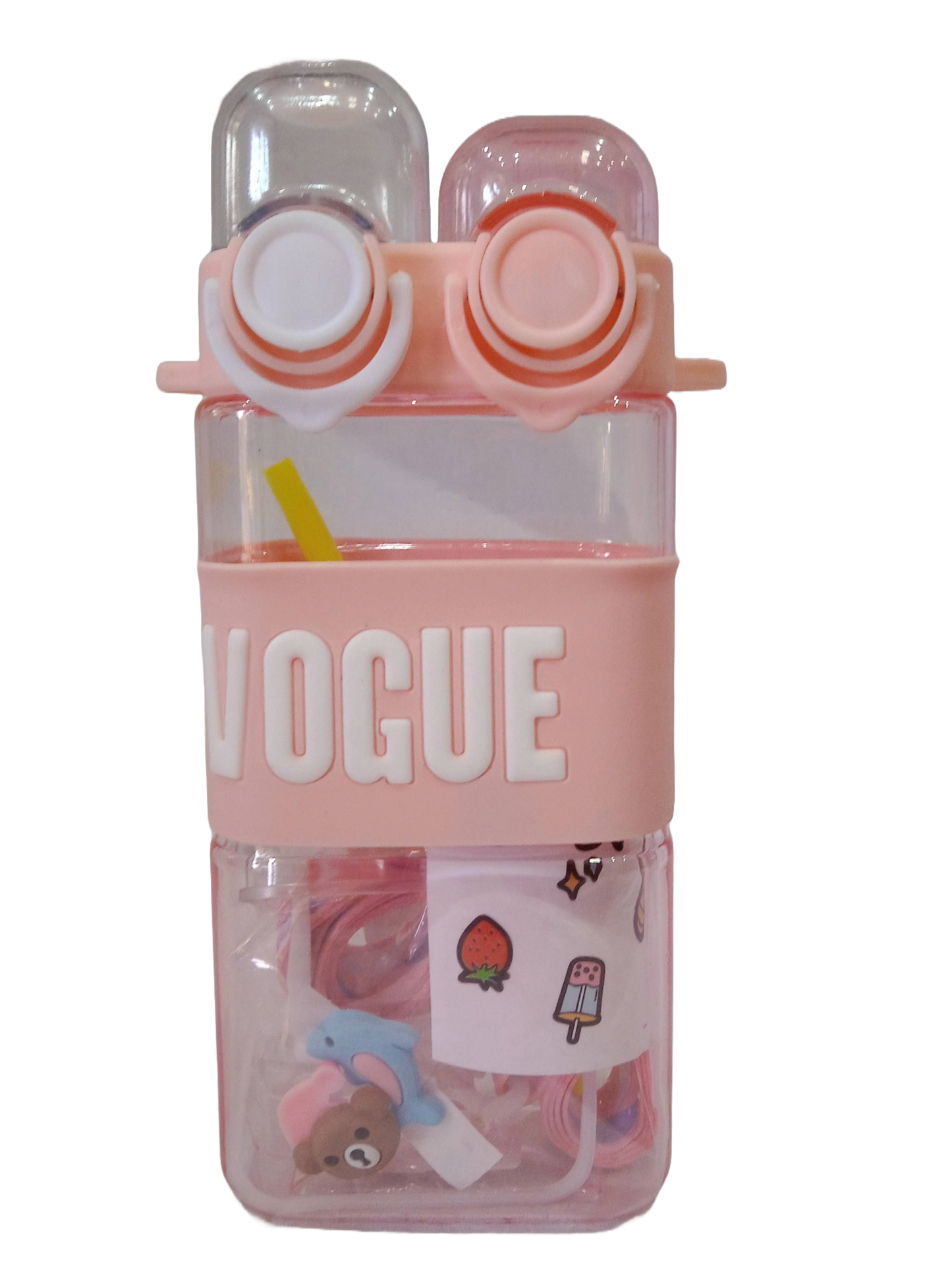 VOGUE Dual-Cap Water Bottle