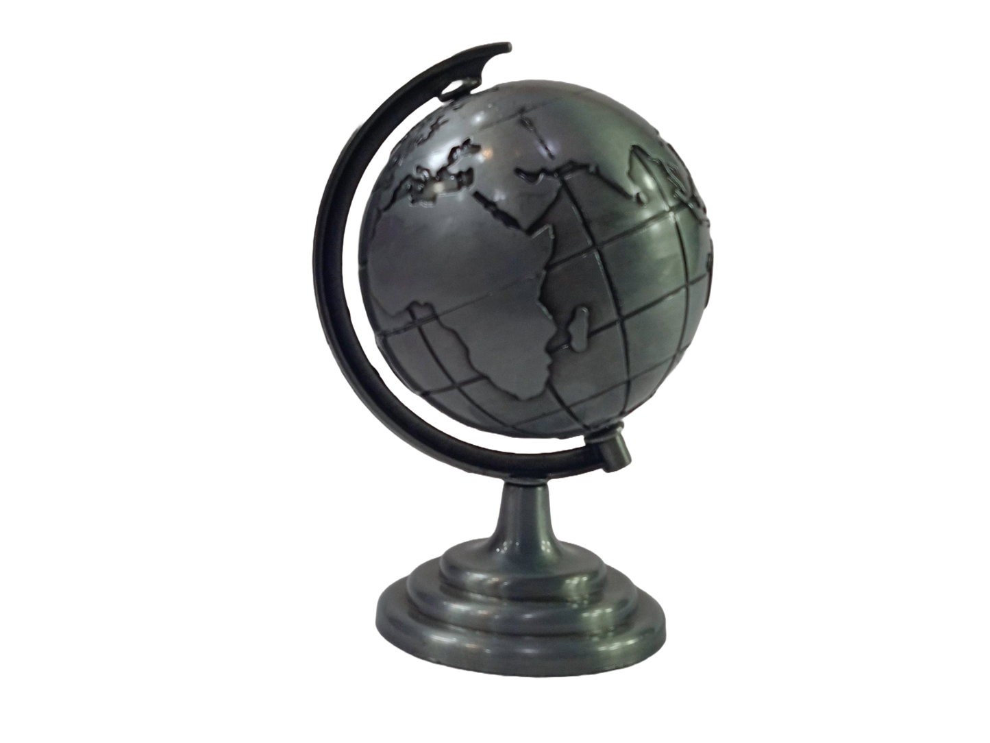 Decorative Metal Globe for Home and Office Decor